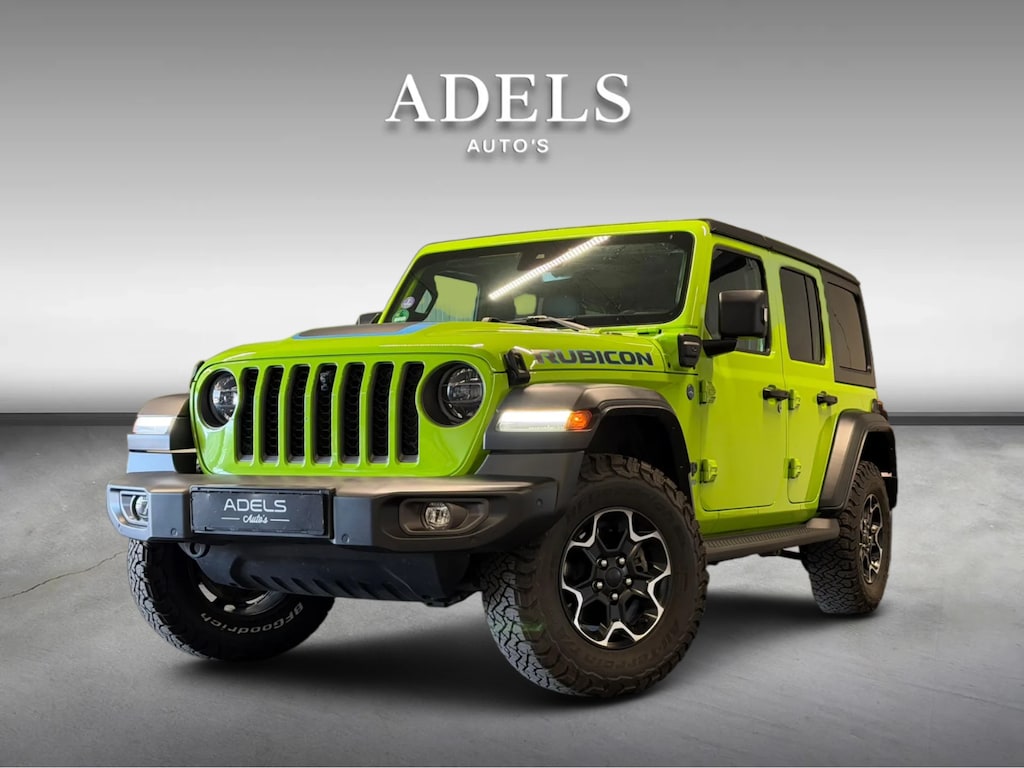 Jeep Wrangler Unlimited 4xe 380 Rubicon Trekhaak Camera ACC Keyless Treeplanken