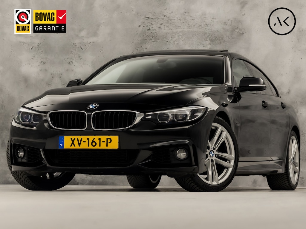 BMW 4-Serie Gran Coupe 418i M Sport Automaat (SCHUIFDAK, M PAKKET, GROOT NAVI, HARMAN/KARDON, STOELVERWARMING, GETINT GLAS, SPORTSTOELEN, PARKEERSENSOREN, NIEUWE APK, NIEUWSTAAT)