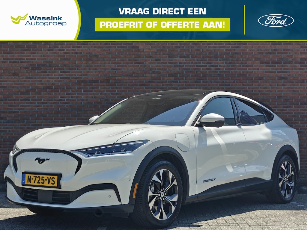 Ford Mustang Mach-E Extended RWD 98 kWh | SOH 95% | Climate Control | Adaptive Cruise Control | 360 Graden Camera | Elektrische Bestuurderstoel met Geheugenfunctie | Panoramadak | Lederen Bekleding | Carplay |