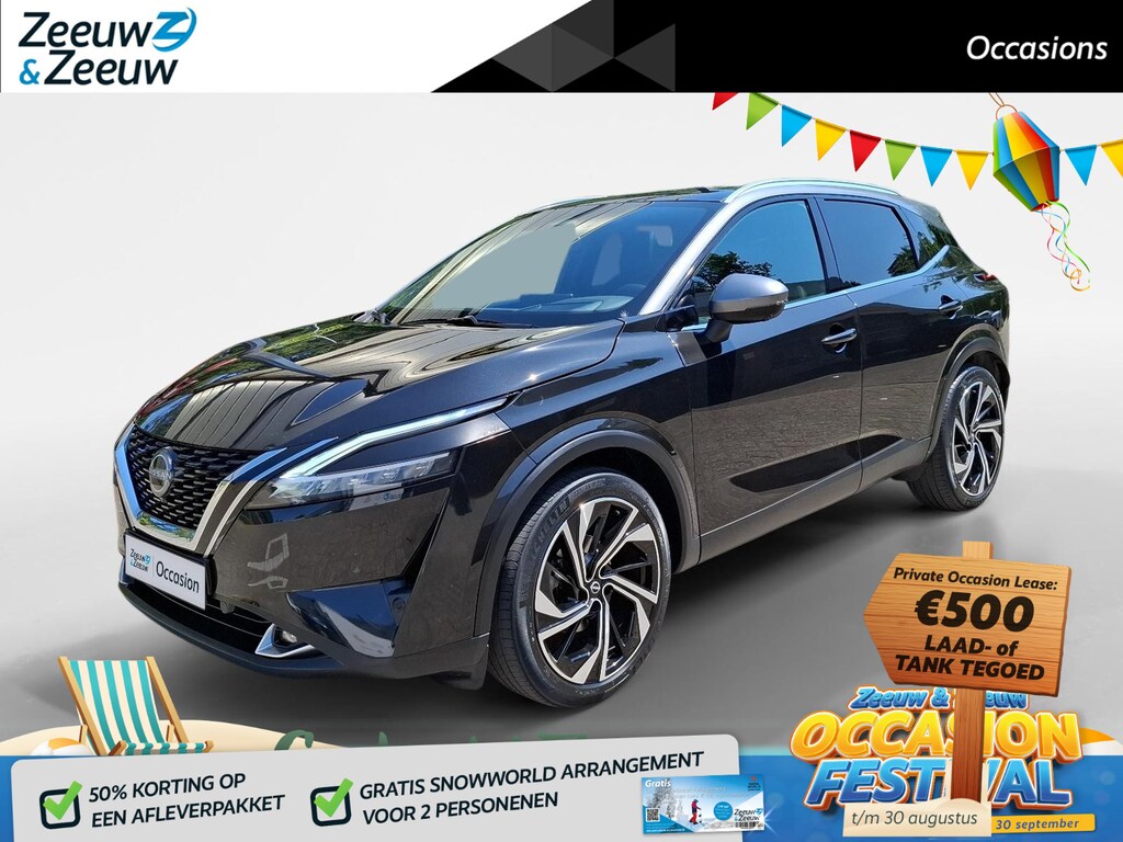Nissan Qashqai 1.3 MHEV Xtronic Tekna Plus |  1800 kg trekgewicht | Elektrische achterklep | 360 Camera | Elektrische stoelen met geheugen | Massage |