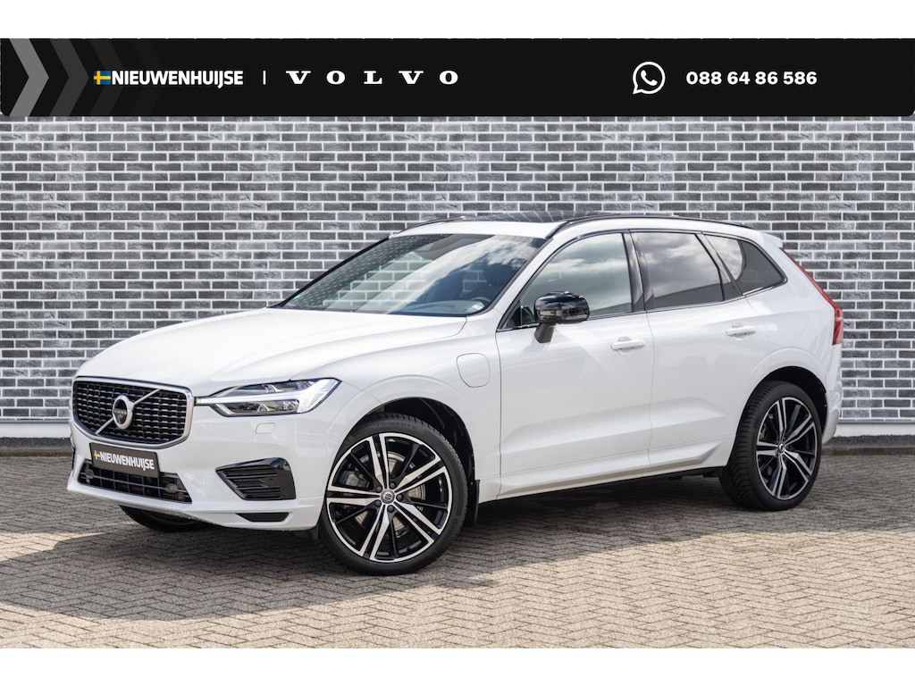 Volvo XC60 2.0 T8 Twin Engine AWD R-Design | Plug-in Hybrid (PHEV) | 360 Graden Camera | Trekhaak | Panoramadak | Navigatie | Apple Carplay | Android Auto | Harman Kardon Audio | Stoelverwarming voor en achter | Lichtmetalen Velgen 21 inch