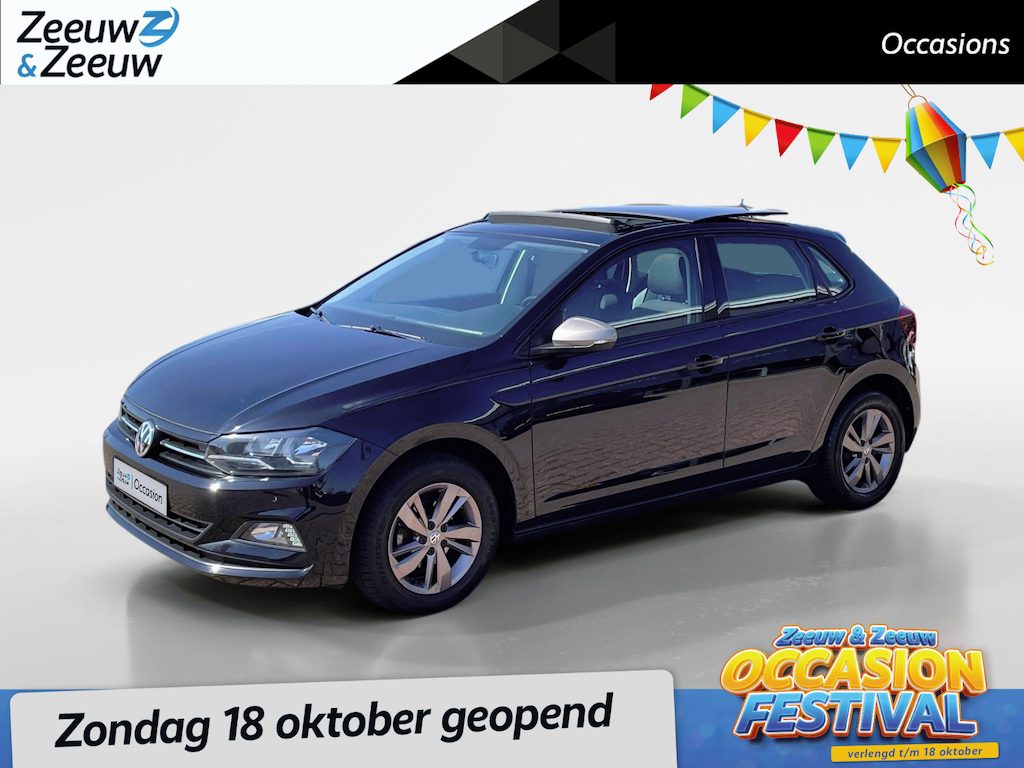 Volkswagen Polo 1.0 TSI Comfortline *Navigatie via carplay*Parkeersensoren*Schuif/kanteldak*Adapt. Cruise Control*LM.Velgen*Zeer nette auto!