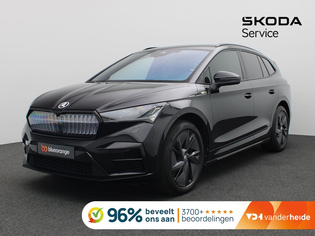 Skoda Enyaq RS Edition 82 kWh 299PK Aut. SOH 90%, 360gr. Camera, Matrix LED-Verlichting, 20" LM Velgen, Head-Up Display, Canton Audio, Virtual Pedal, Keyless, Stoel-stuurverwarming