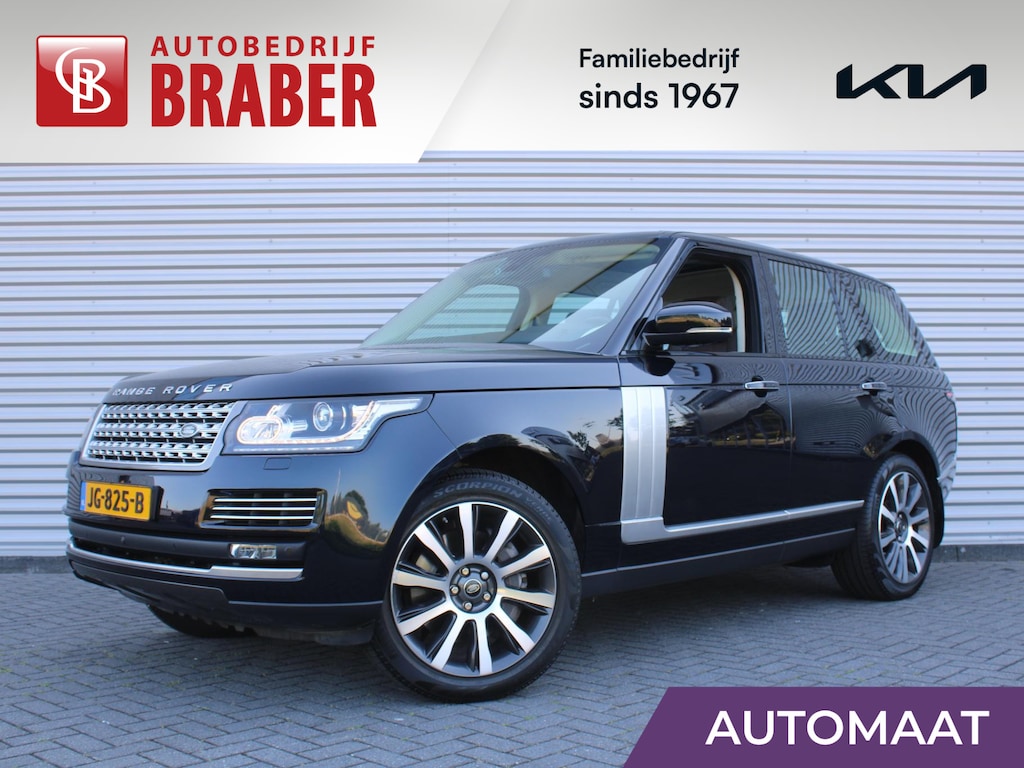 Land Rover Range Rover 4.4 SDV8 Autobiography | Uniek 4.4 V8 | Nieuwstaat | Elek. trekhaak | Luchtvering | Stuur-/voorruit-/stoelverwarming + ventilatie | Massage-/geheugenstoelen | Leer | Schuifdak | 360 Camera | 21" LM |