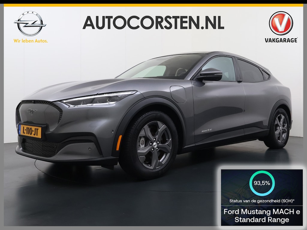 Ford Mustang Mach-E DRWD 75kWh Pano-ak 360°Camera Adap.Cruise B&O®-Hifi Leder+Memory SOH 93% Stoel+Stuurverwarming Elek.Stoelen Navi Pdc Keyless Android Auto Apple Carplay Elek.Achterklep Lmv 18" DAB Bluetooth Led 1e Eigenaar Dealeronderhouden Origineel Nederlandse Auto