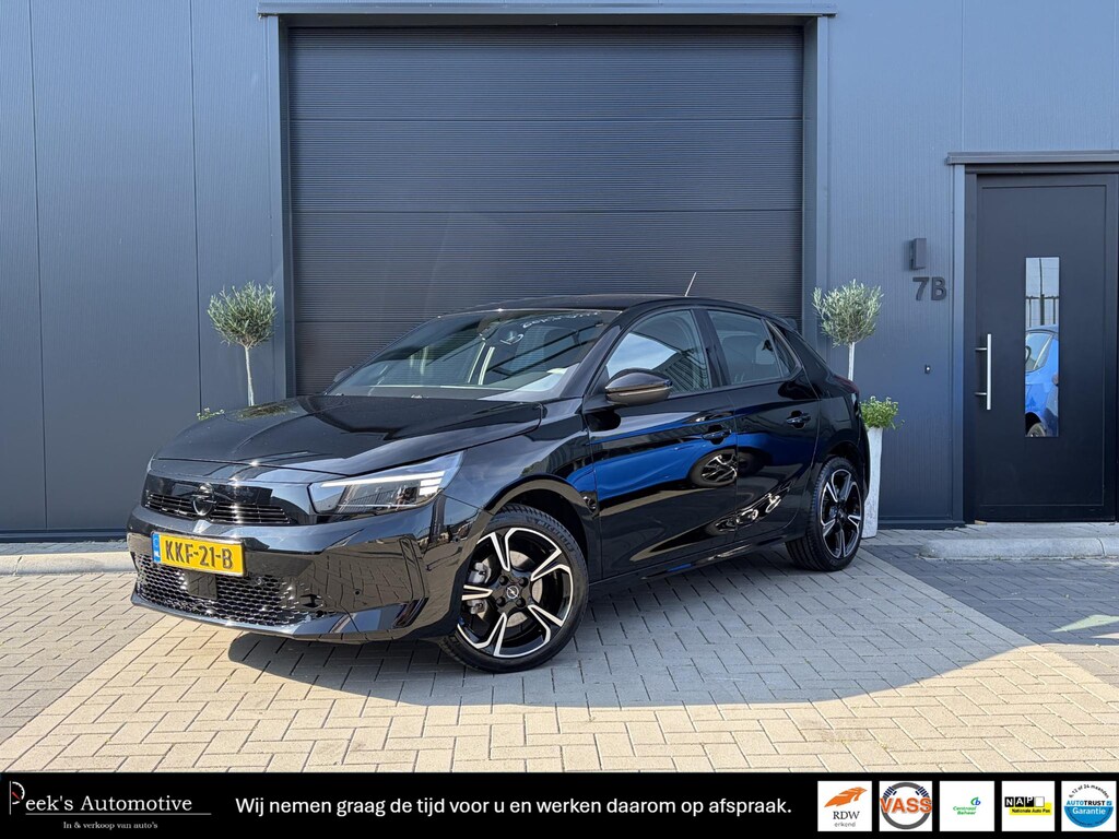 Opel Corsa 1.2 Turbo Hybrid GS | Airco | Carplay | Fabrieksgarantie | Dodehoek | Cruise | Parkeersensoren | Camera | Hybride rijden | Mooie auto!!