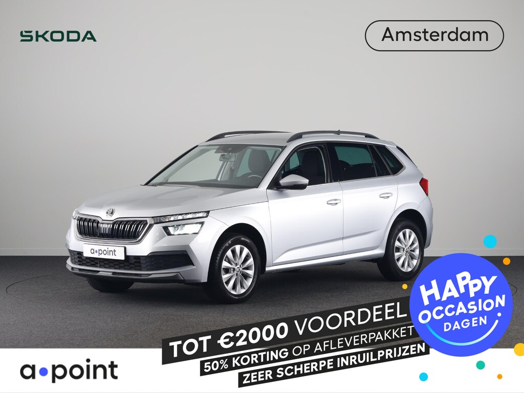 Skoda Kamiq 1.0 TSI Ambition 110pk | Navigatie via App |  Cruise control | LED koplampen | Apple Carplay/Android Auto | Lichtmetalen velgen 16 inch | Parkeersensoren achter | Cruise controle