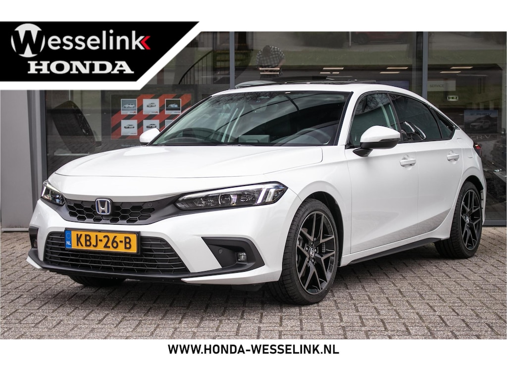 Honda Civic 2.0 e:HEV Advance -Prijs rijklaar | Schuifdak | Navi | Leder