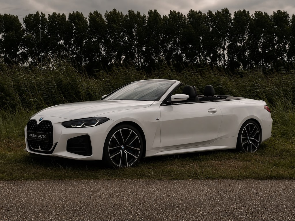 BMW 4-Serie Cabrio M440i xDrive High Executive |LASER|360 CAMERA||H/K|STUUR+STOEL+NEK VERW.|PARELMOER| 5436 \ 12729