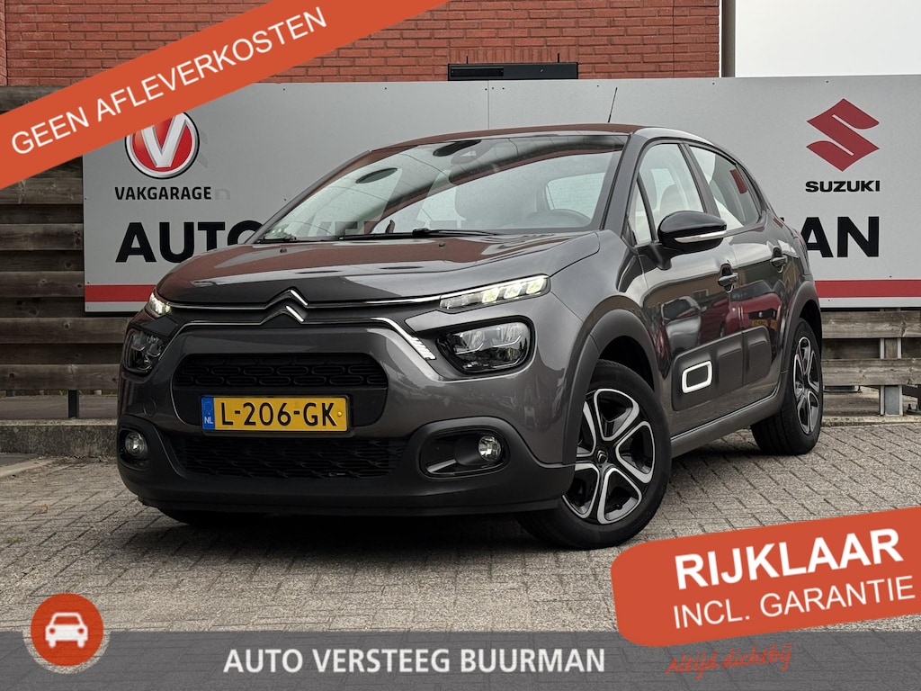 Citroën C3 1.2 PureTech Feel 110pk Parkeersensoren achter, Apple Carplay/Android Auto, DAB Radio, Elektrische ramen