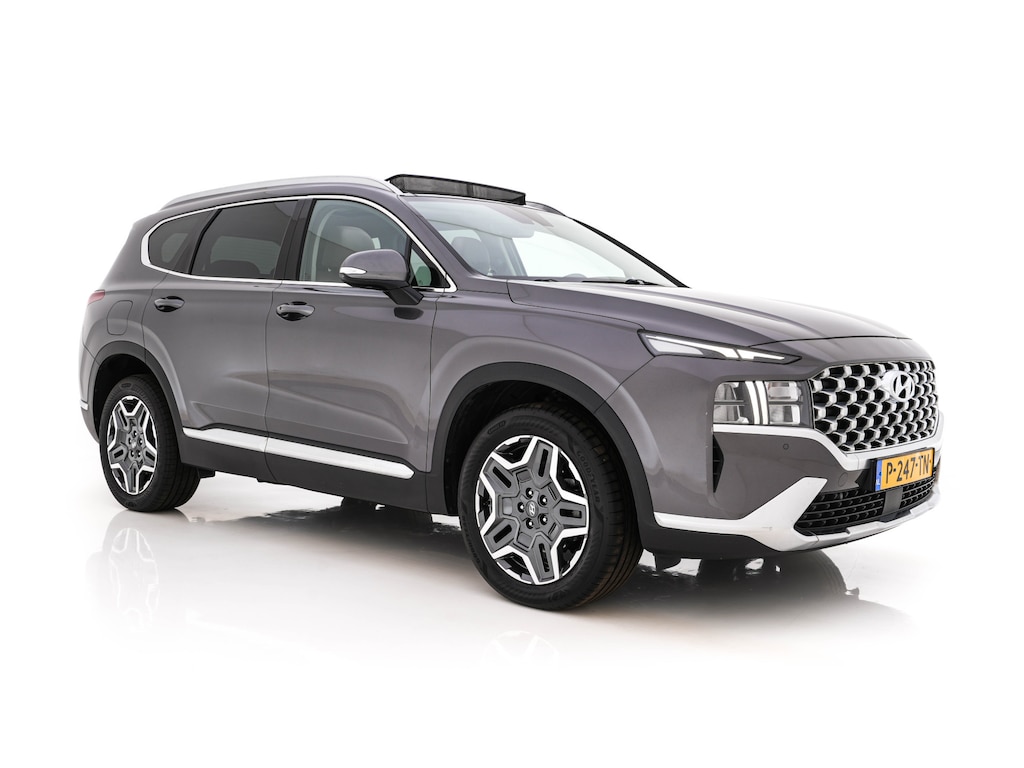 Hyundai Santa Fe 1.6 T-GDI Comfort Smart Sky AWD [ 7-Pers. ] {SoH-100%} (Plug-In) (INCL-BTW) *PANO | LEATHER | FULL-LED | ADAPTIVE-CRUISE | BLINDSPOT | MEMORY-PACK | DIGI-COCKPIT | SHIFTPADDLES | PRIVACYGLASS | NAVI-FULLMAP | KEYLESS | TOWBAR | CARBON | 19''ALU*