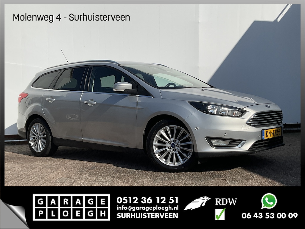 Ford Focus Wagon 1.0 Titanium Nav/Cruise Clima NW DB-Riem Orig.NL Voll.Onderhouden!