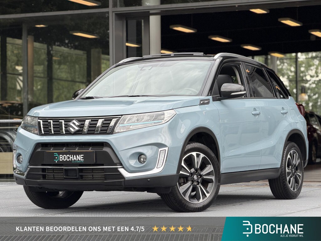 Suzuki Vitara 1.4 Boosterjet Style Smart Hybrid 129PK | Schuifkanteldak | Navigatie | Dodehoekdetectie | Half-leder