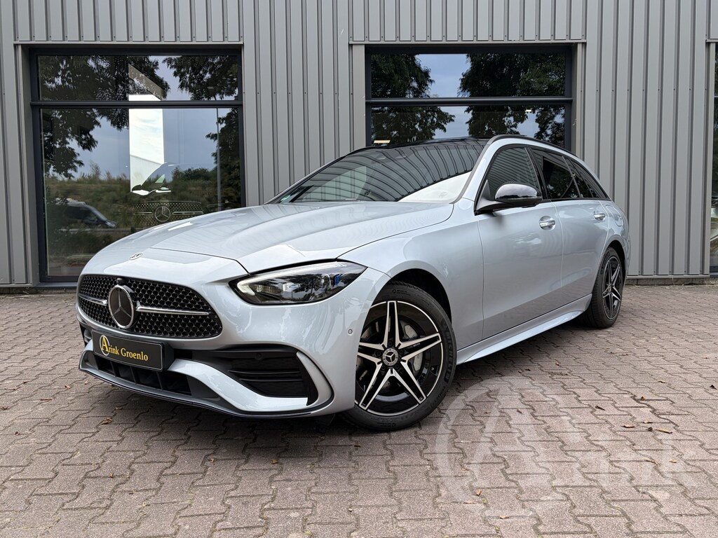 Mercedes-Benz C-klasse Estate 300 e Business Solution AMG Premium Plus, Rijassistentiepakket, Multicontourstoelen, Panoramadak, Burmester