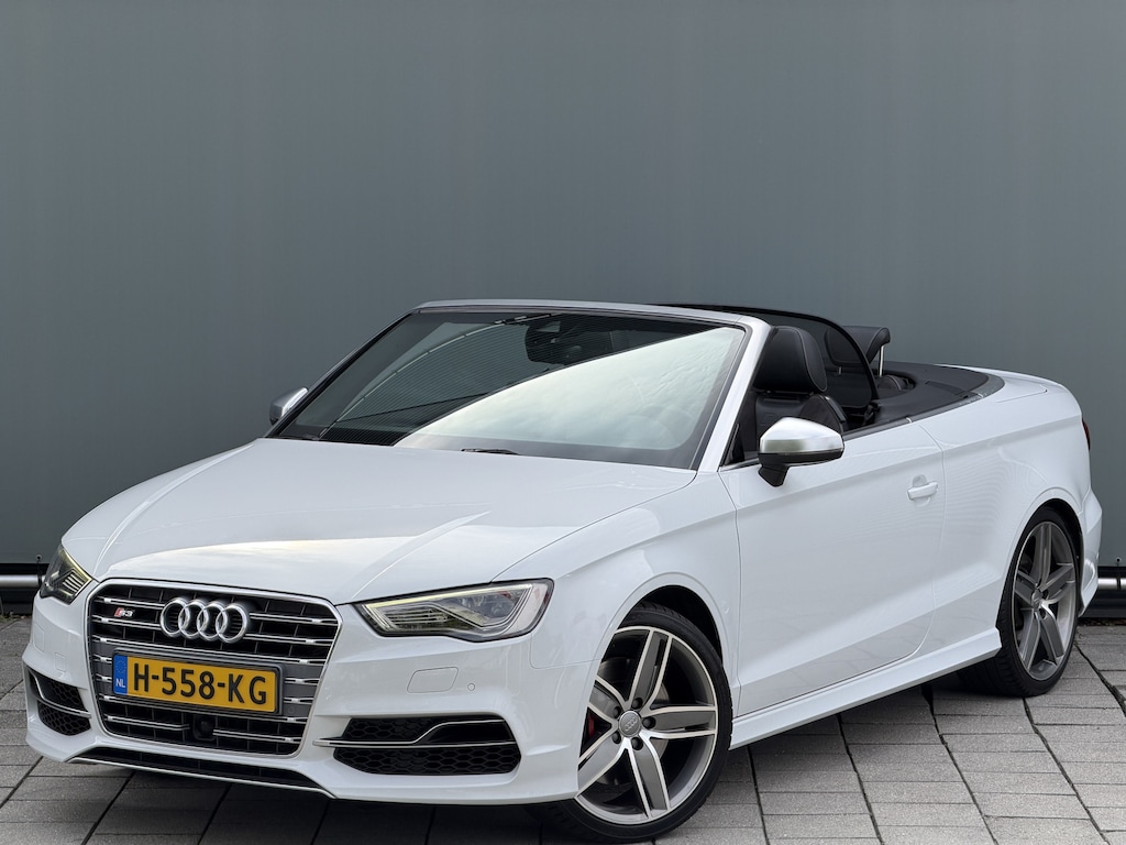 Audi S3 Cabriolet BWJ 2016 | 2.0TFSI 365PK S3 quattro AUTOMAAT | S-LINE | LEDER/ALCANTARA | STOELVERW | NEK VENTILATIE | CLIMA | NAVI | CAMERA |