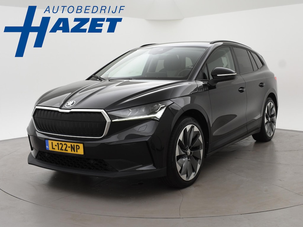 Skoda Enyaq iV 60 FIRST EDITION + CHRYSTAL LIGHTNING | 21 INCH | ADAPTIVE CRUISE | MEMORY | SFEERVERLICHTING