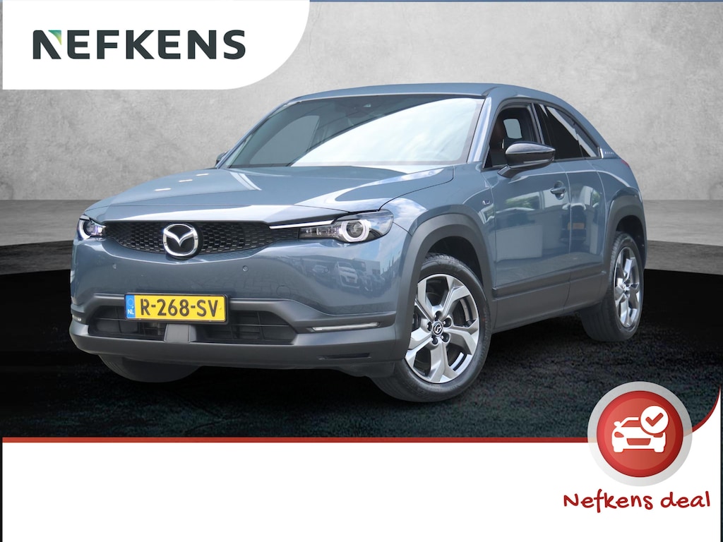 Mazda MX-30 e-SkyActiv EV 145 Advantage 36 kWh Camera | ACCU 95% | Elektrisch verstelbare stoelen | LEER | Stoelverwarming | Navigatie | Climate Control Tweezeidig | Apple CarPlay & Android Auto