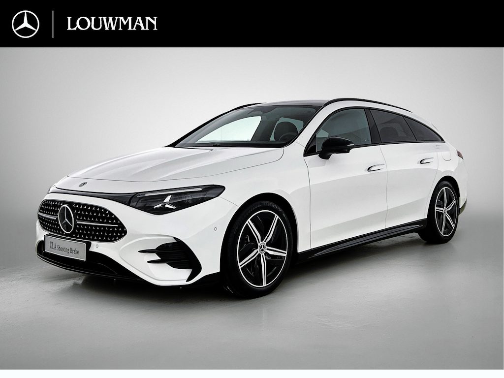 Mercedes-Benz CLA Shooting Brake 200 Business Solution AMG | Premium pakket | Nightpakket | Parkeerpakket |Trekhaak | Vast panoramadak | Massage functie | Warmtewerend, donkergetint glas | 18" vijfspaaks lichtmetalen AMG-velgen |