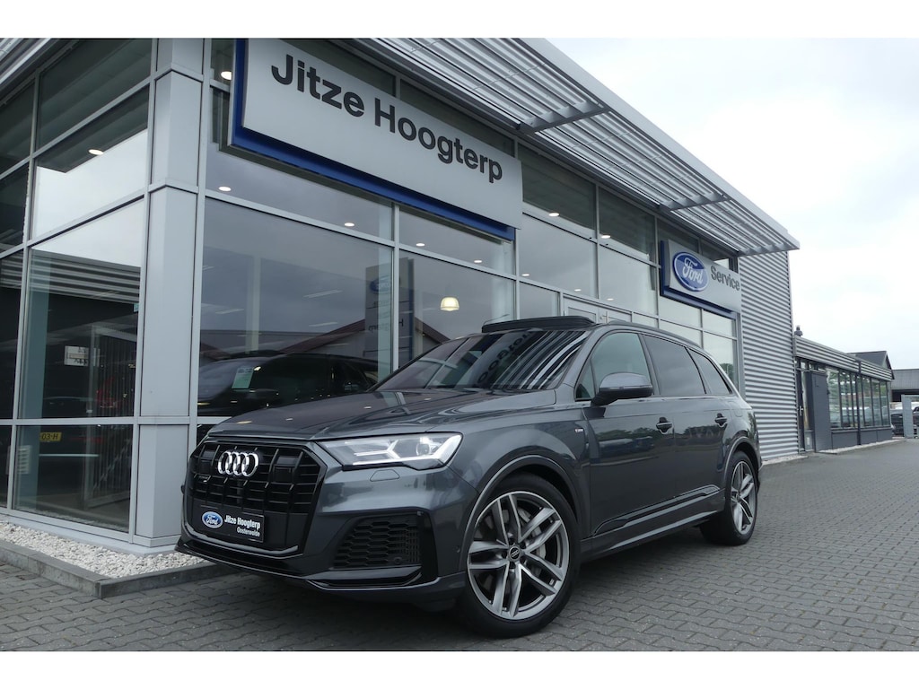 Audi Q7 55 TFSI e quattro Pro Line S ELEKT. TREKHAAK (3.500KG), LUCHTVERING, PANO, WINTER PACK, ADAPT. CRUISE, CLIMA, NAVI, CAMERA, PDC V&A, APPLE CARPLAY/ANDROID AUTO, BLIS, KEYLESS, B&O, ELEKT. ACHTERKLEP, ELEKT. STOELEN, 64.341KM