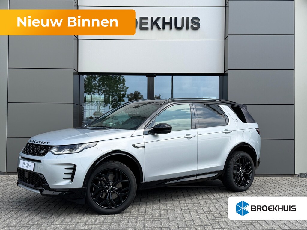 Land Rover Discovery Sport P270e Landmark | 360gr Camera | Meridian Surround | Cold Climate | Stoelverwarming v+a | Glazen dak | Black Pack