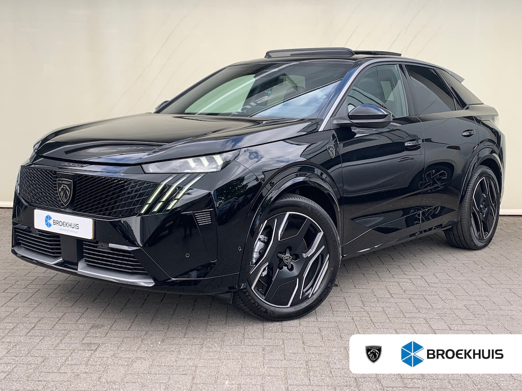 Peugeot E-3008 GT Exclusive 210 73 kWh 360 Camera | 11kW lader | Focal-Audio | Elektrische Stoelen | Keyless | Leder | LMV 20" | Pano | Stoelverwarming/verkoeling | Warmtepomp |