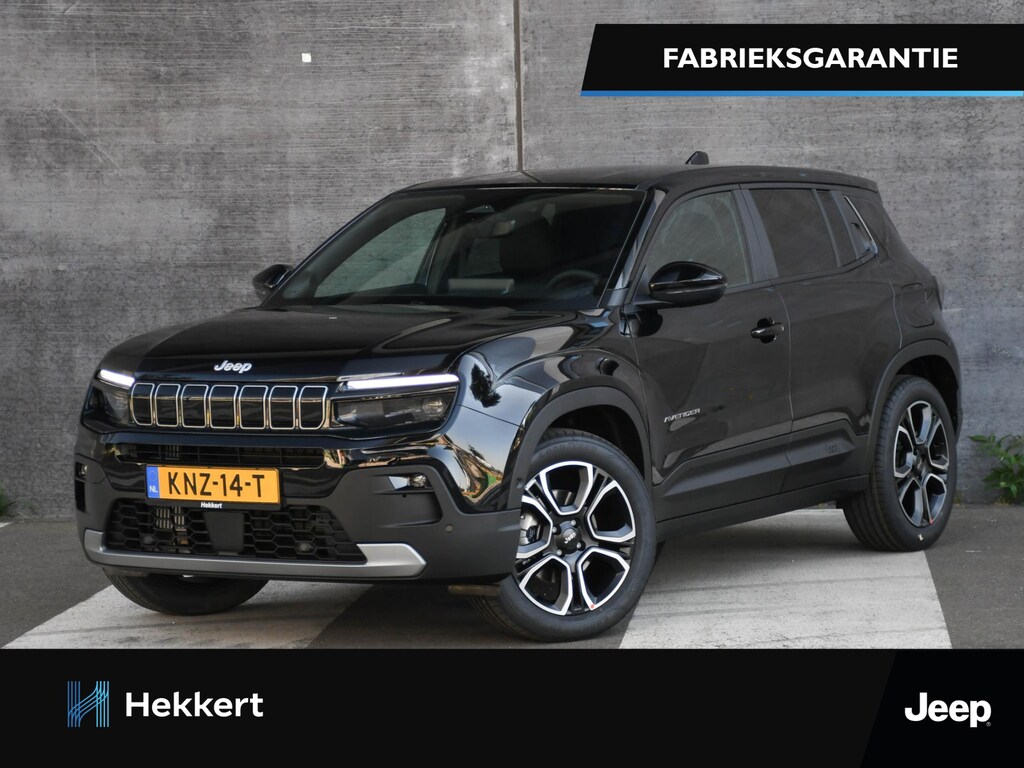 Jeep Avenger Summit 1.2 e-Hybrid 110pk Automaat STOELVERWARMING | 18''LM | PRIVACY GLASS | DODE HOEK | ADAP. CRUISE | SFEERVERLICHTING