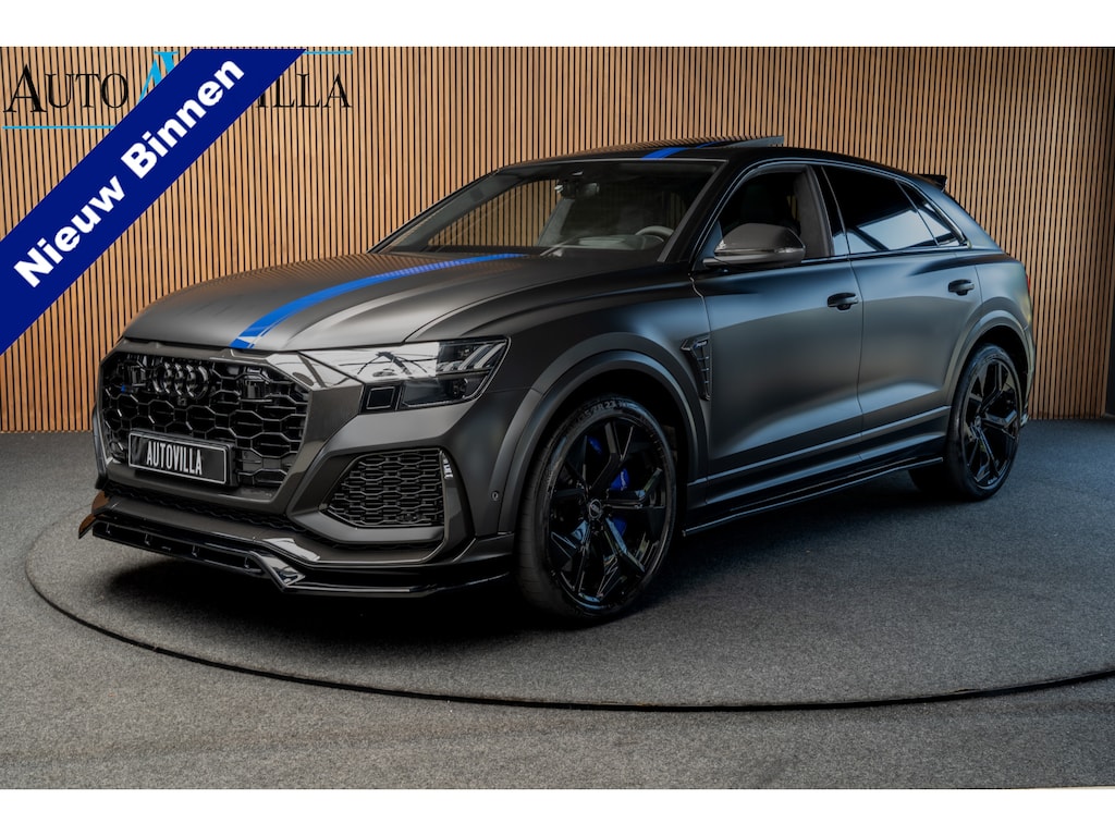 Audi RS Q8 4.0 TFSI B&O Ceramic HUD Massage Carbon Softclose Nachtzicht ACC Keyless 360 Camera Stoelventilatie Elektr. achterklep Memory seats Elektr. trekhaak Navi Niveauregeling PDC Stoelverwarming LM velgen