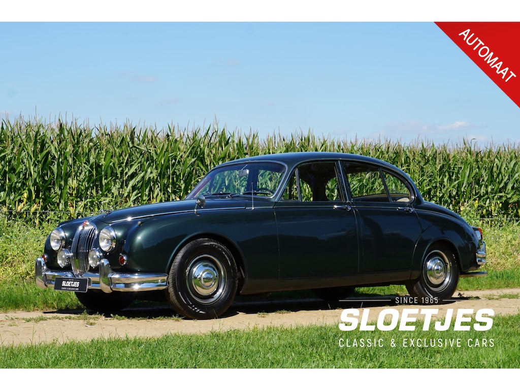 Jaguar MK II 3.4 Litre |6 cilinder |210 pk |Automaat |Oudere Restauratie | Mooie staat |Beige leder | ZEER NETTE OLDTIMER