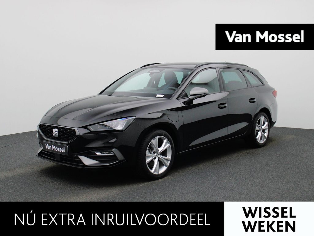SEAT Leon Sportstourer 1.5 TSI e-Hybrid FR Business 204 PK | Automaat | LED Koplampen | Trekhaak | Navigatie | Climate Control | Apple Carplay/Android Auto | Achteruitrijcamera | Adaptive Cruise Control | Parkeersensoren | Privacy Glass | Virtual Cockpit | Direct leverbaar! |