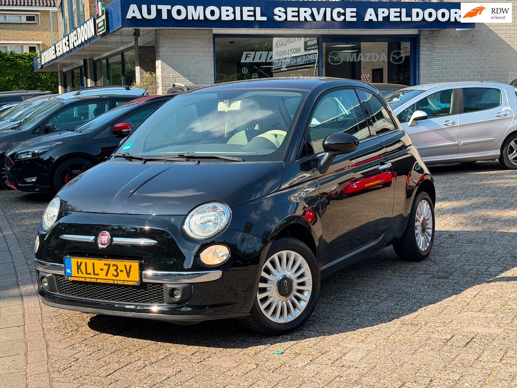 Fiat 500 1.2 Lounge *AIRCO*SPORTSTOEL*LM.VELG*MF-STUUR*BLUE-ME*USB,AANSL*BOEKJES