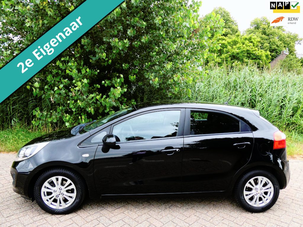 Kia Rio 1.2 CVVT 86pk 2e eig. 5-deurs Airco Navi Historie Zuinig A-Label
