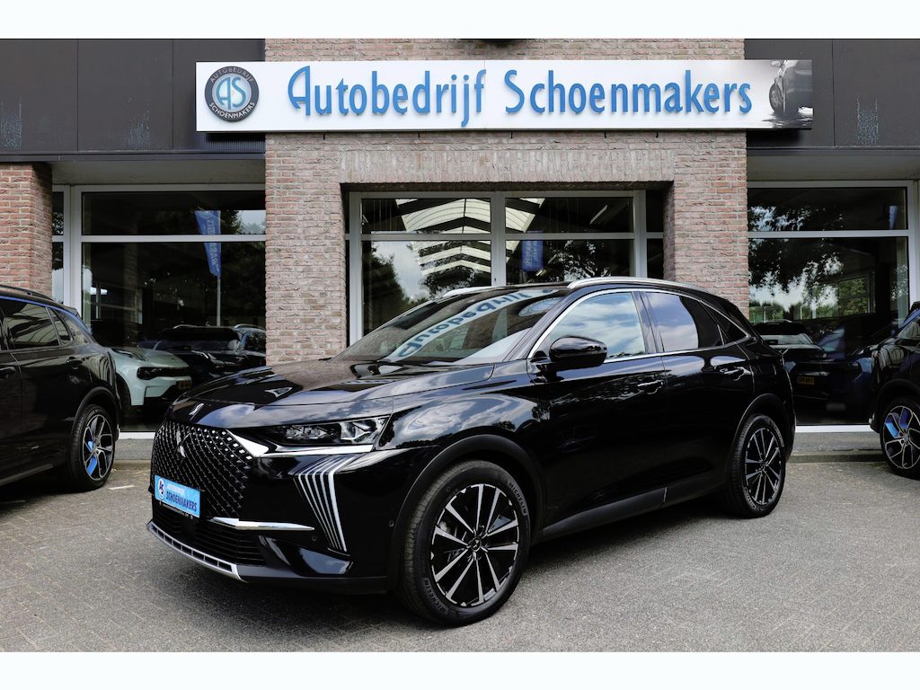 DS 7 Crossback E-Tense 4x4 Opera PANO LEER+MEMORY RUIT+STOELVERWARMING 360-CAMERA ZWARTE-HEMEL 19"LMV STUURFLIPPERS ENZ!