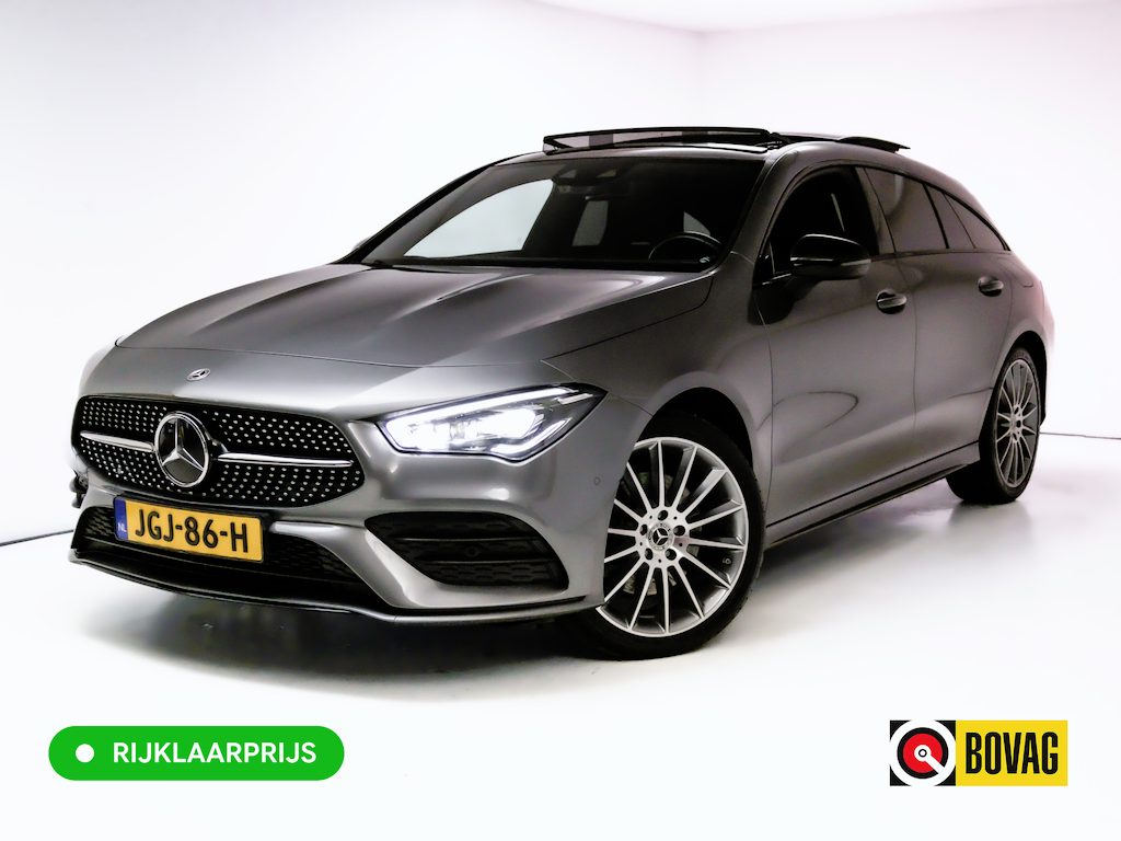 Mercedes-Benz CLA Shooting Brake 250 e AMG Line Night Pack 218 PK | Panoramadak | Afn. trekhaak | Stoelverwarming | Navigatie | Sfeerverlichting Camera, Car-play, , Multibeam led, 19"LMV