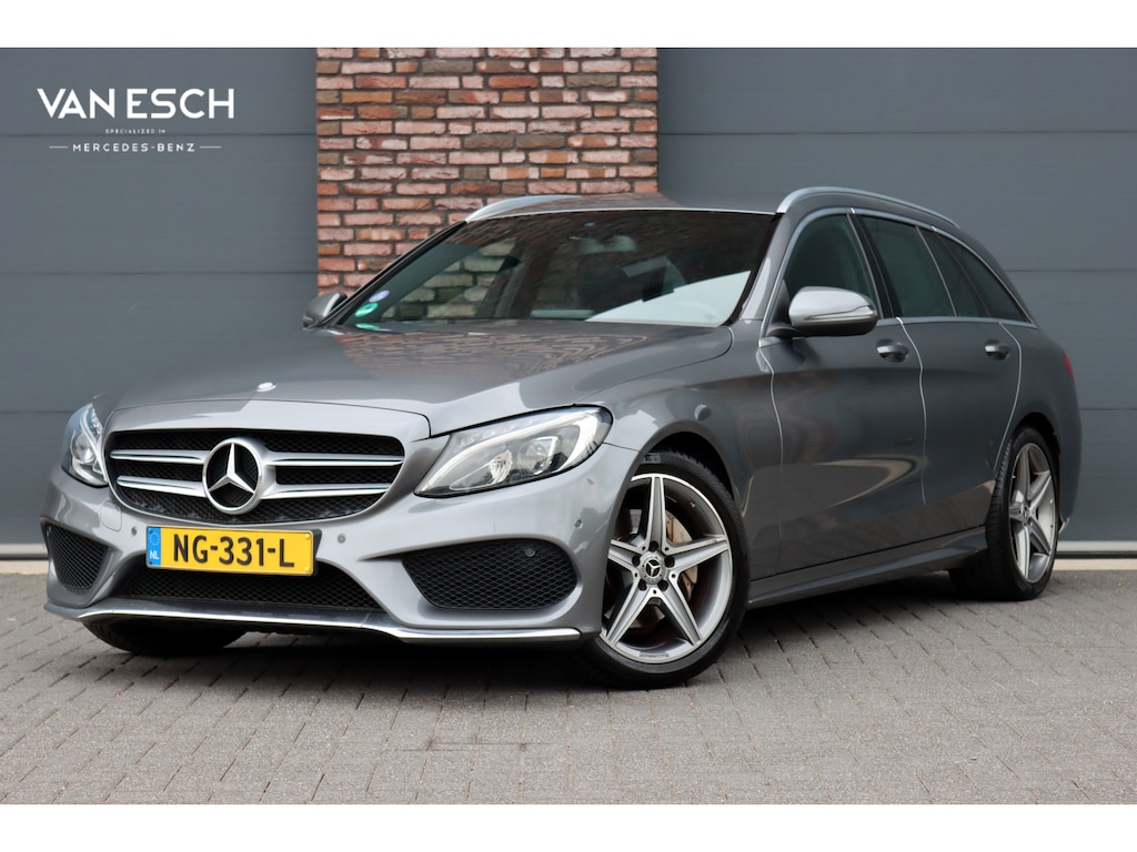Mercedes-Benz C-klasse Estate 180 AMG Sport Edition | Dealer onderhouden | Zonnerollo's | Navigatie | Stoelverwarming | Leder | Cruise Control |