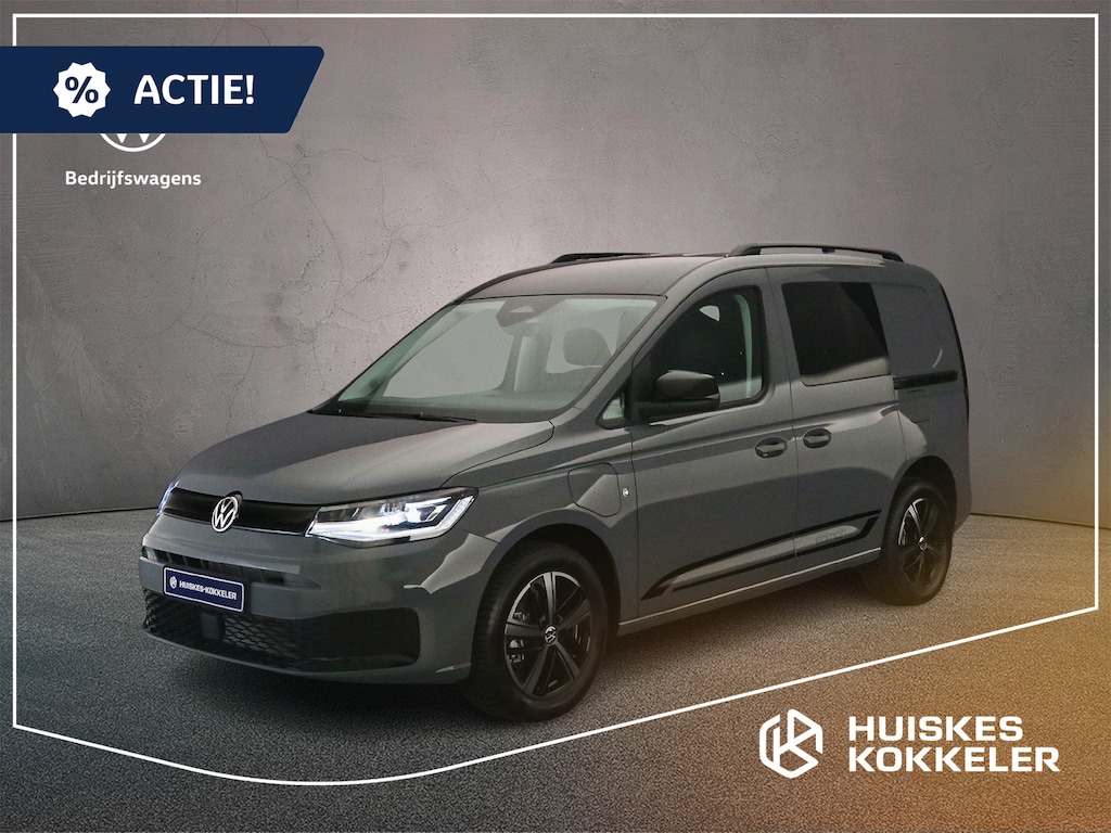Volkswagen Caddy Flexible 1.5 TSI 150pk DSG eHybrid Limited Edition | ErgoComfort-stoelen L+R | 5-zitplaatsen opklapbare dubbele cabine | Apple Carplay / Android Auto | > Netto-ACTIE-Prijs; bij koop of lease via HK / excl. kosten rijklaarmaken <