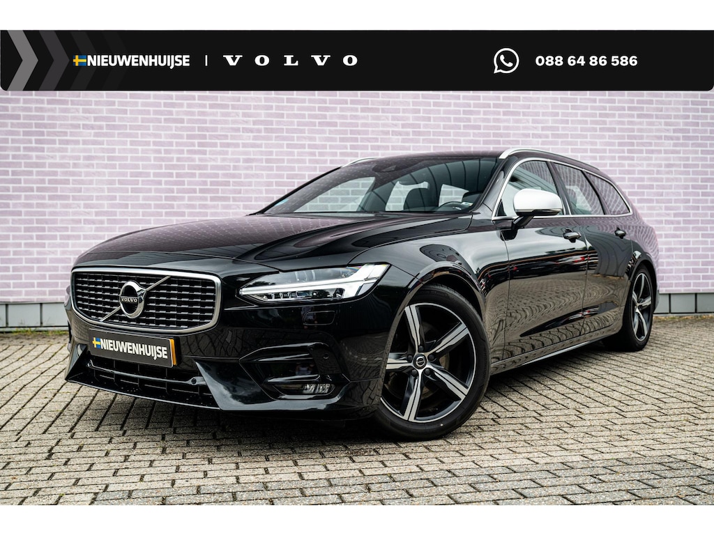 Volvo V90 2.0 T4 R-Design | Achteruitrijcamera | Parkeersensoren | Elektrische Achterklep | Sportstoelen | LED Koplampen Adaptief | Navigatie | Apple Carplay | Android Auto | Stoelverhogers | Stoelverwarming | Cruise Control Adaptief | BLIS