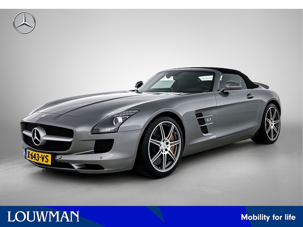 Mercedes-Benz SLS Roadster 6.3 AMG | AMG Imola Grijs | AMG RIDE CONTROL | AMG Carbon pakket Incl. 12 Maanden Garantie.