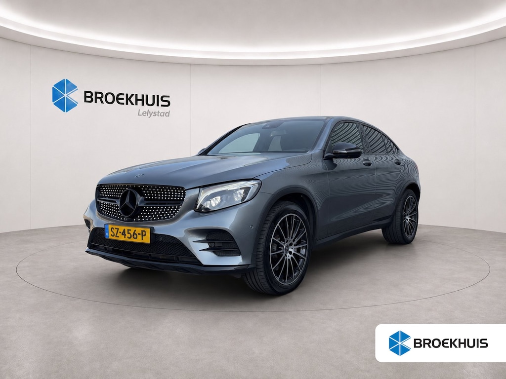 Mercedes-Benz GLC Coupe 250 4MATIC PREMIUM PLUS AMG AUTOMAAT / NAVI / LEDER / CLIMA / FULL-LED / PDC / 20" LMV / CAMERA / LUCHTVERING / PANO. DAK / WEGKLAP. TREKHAAK !!