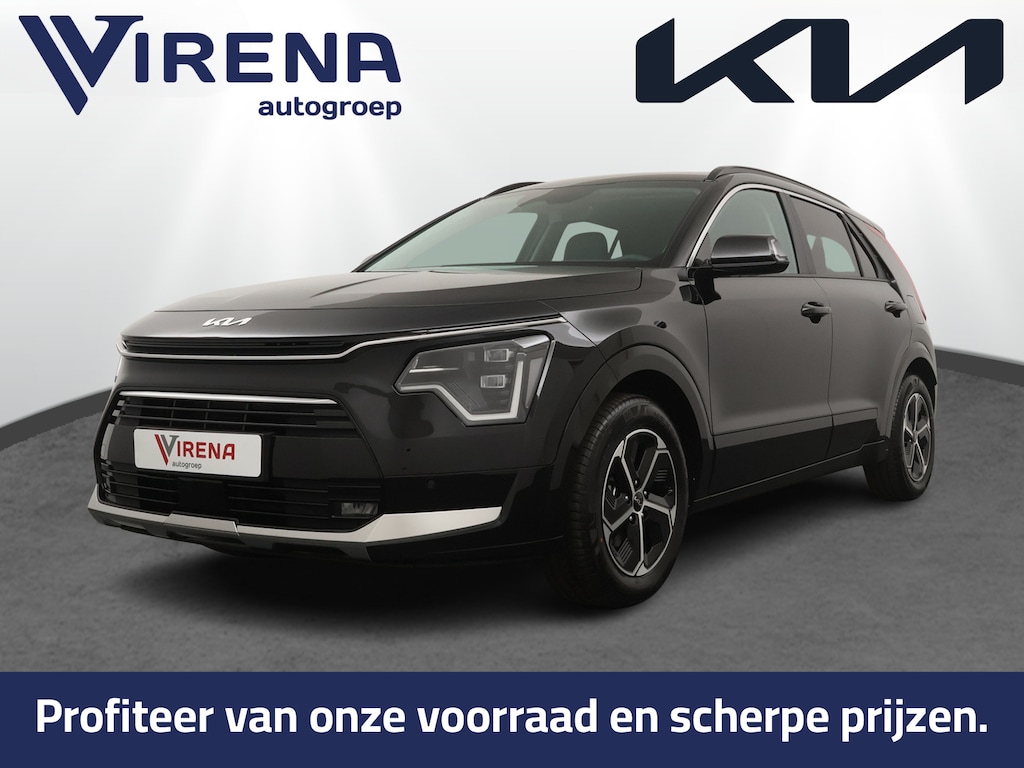 Kia Niro Hybrid 1.6 GDi DynamicPlusLine - Adaptive cruise control - Stoel/Stuurverwarming - Head-up display - Schuif/kanteldak - Automatische achterklep - Achteruitrij camera - LED koplampen Fabrieksgarantie t/m 28-06-2032