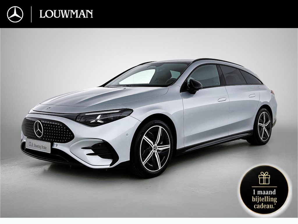 Mercedes-Benz CLA Shooting Brake 250+ Business Solution AMG 85 kWh | Nightpakket | Trekhaak | Vast panoramadak | Massagefunctie | Warmtewerend, donkergetint glas | URBAN GUARD | 18 inch vijfspaaks lichtmetalen AMG-velgen |