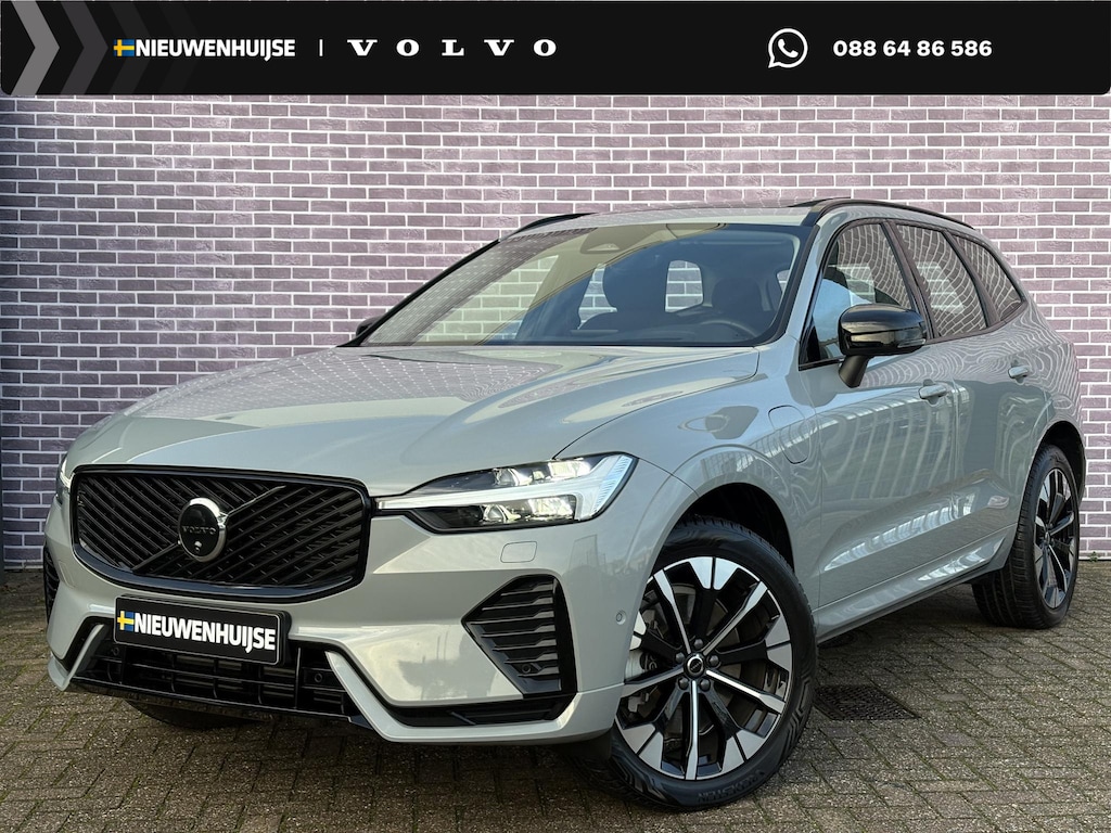 Volvo XC60 T6 350 pk Plug-in hybrid AWD Ultra Dark | Facelift | Head-up Display | Full-Led | Schuif-/Kanteldak | Adaptieve Cruise Control | Trekhaak 2.250 kg | BLIS | 360° Camera | Stoel-/Stuurverwarming | 20" |