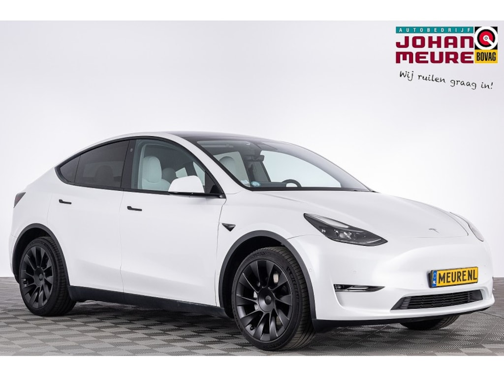 Tesla Model Y Long Range AWD 75 kWh *SOH 92.4%* PANORAMADAK | Wit LEDER | 20 Inch .