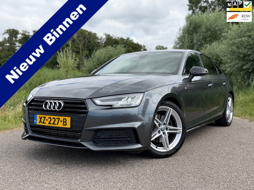 Audi A4 Limousine 2.0 TFSI MHEV Sport S line black edition / NL Auto / Automaat / Navigatie / Climate Control / Stoelverwarming /