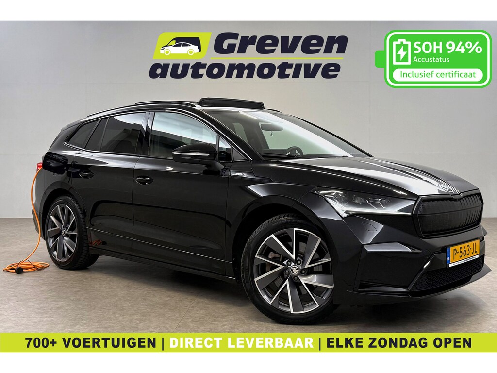 Skoda Enyaq 80 Sportline | Snelladen | SOH 94% | Pano | Camera | Virtual | Sfeer | Carplay | Cruise