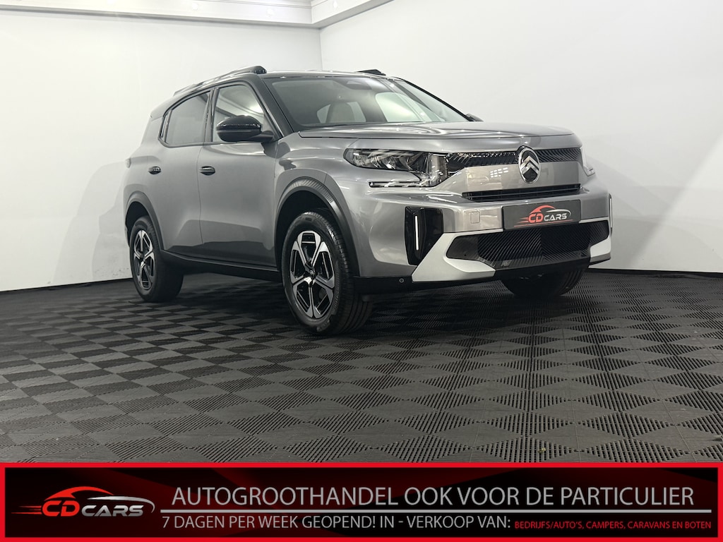 Citroën C3 Aircross 1.2 Hybrid 145pk Max 7p. Camera, Navi, Apple carplay, Rijstrook correctie, Cruise control adaptief, Lichtmetalen velgen