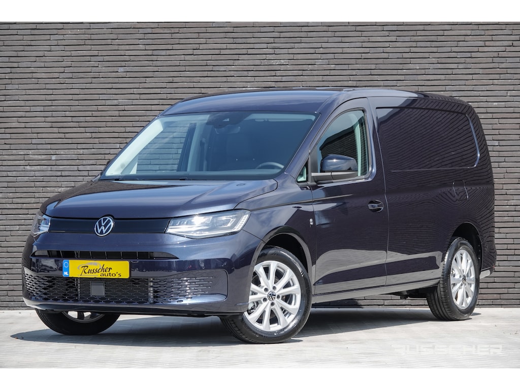 Volkswagen Caddy Maxi Cargo L2 | 2.0Tdi 122Pk Aut. | Style | Stoel-Stoel | Achteruitrijcamera | LED | 17'' | Starlight Blue