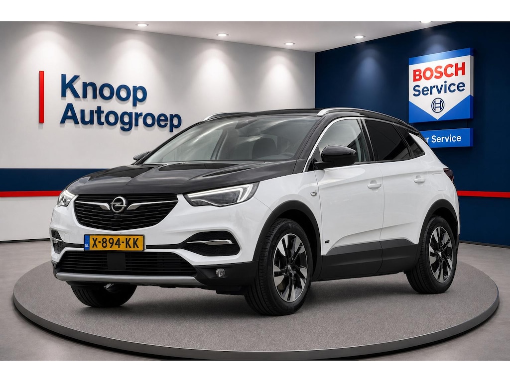 Opel Grandland X 1.6 Turbo Hybrid4 Ultimate | Camera | ACC | Navi | Elektrische achterklep | Clima | Stoelverwarming | Lm velgen | ( Vestiging - Vianen, 0347-371248 )
