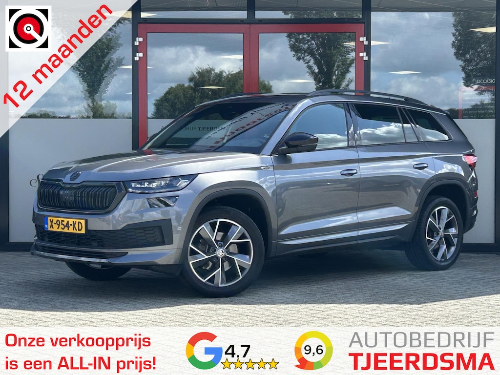 Skoda Kodiaq 1.5 TSI Sportline Business 7p. | Trekhaak Wegklapbaar | Achteruitrijcamera | Navigatie | Virtual Cockpit | Apple Carplay | Android Auto | Stoelverwarming | Elektrisch Verstelbare Bestuurdersstoel + Memory |