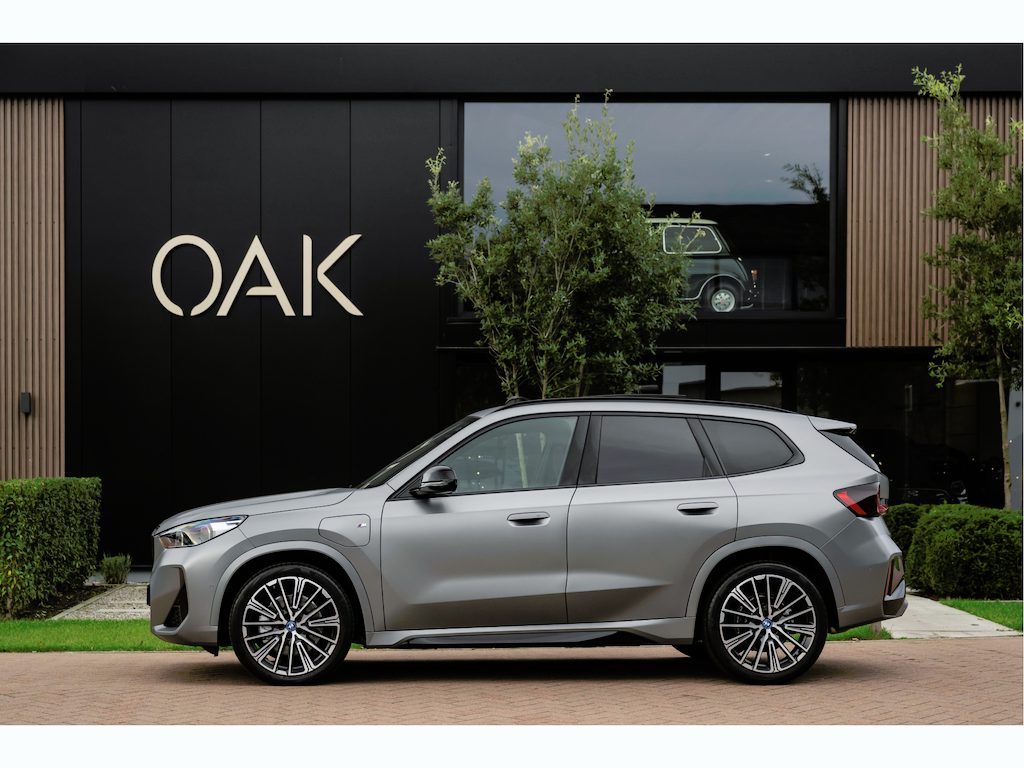 BMW X1 xDrive30e | M-Sport | Live Cockpit | Panorama | Leder/Alcantara | Memory | H&K | ACC | Trekhaak | 20"LM | Frozen Pure Grey