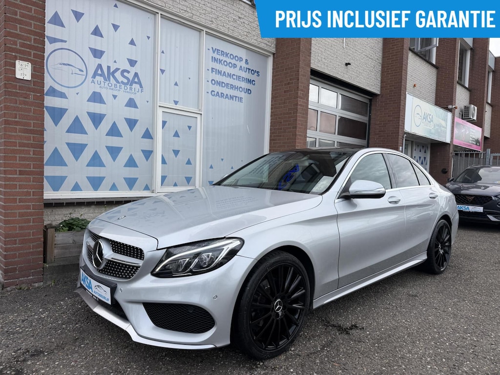 Mercedes-Benz C-klasse 200 Prestige Pano Camera Garantie Leder Blindspot Luchtvering